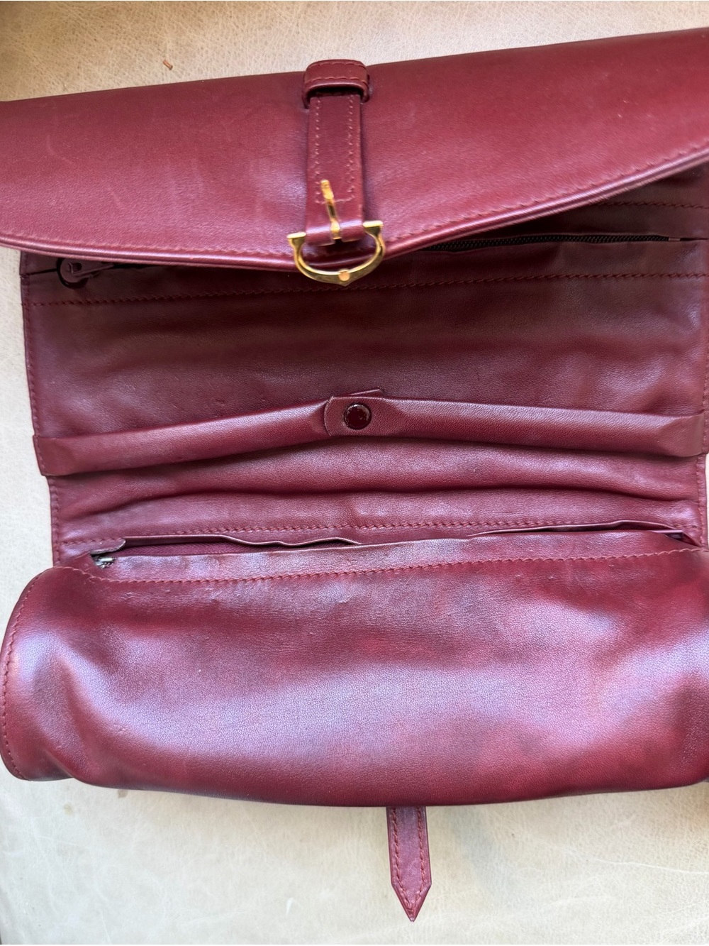 Rare Vintage Cartier Leather Jewelry roll - Picture 9 of 15